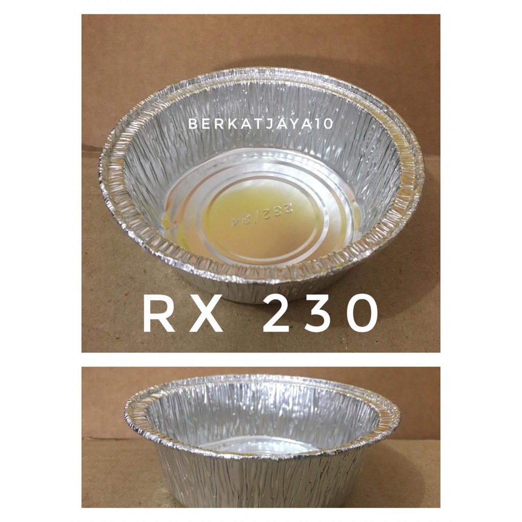 Aluminium Foil Cup RX 230 (Isi 10 Pcs) Foil Tray