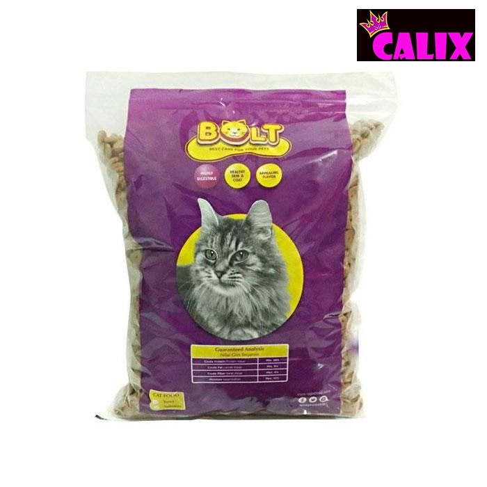 Makanan Kucing BOLT 250Gr Free Vitamin Tuna Ikan Donat Cat Dry Food Pakan Kering Pelet