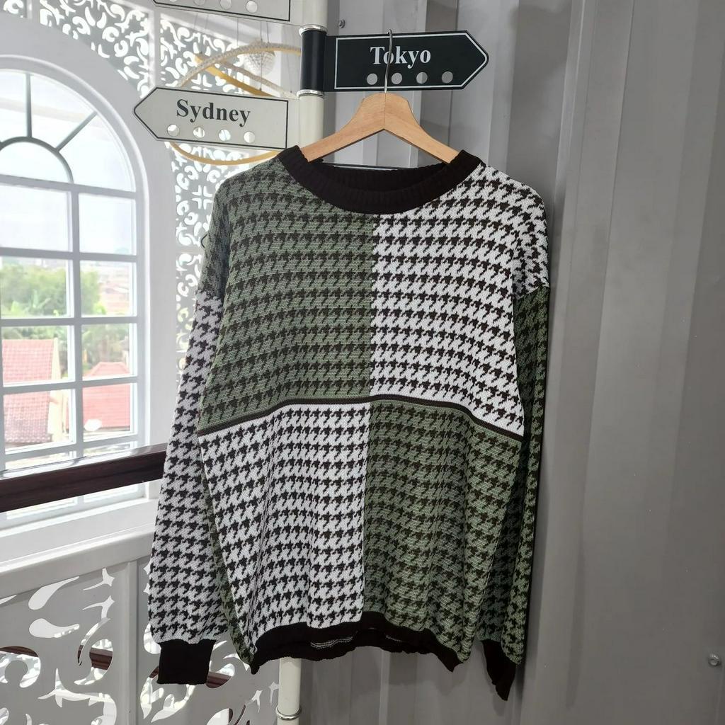 [CYC | COD] REALPICT | Outwear Sherina Sweet Rajut Sweater | Knit Outer Crop Wanita Balon Trendy Murah