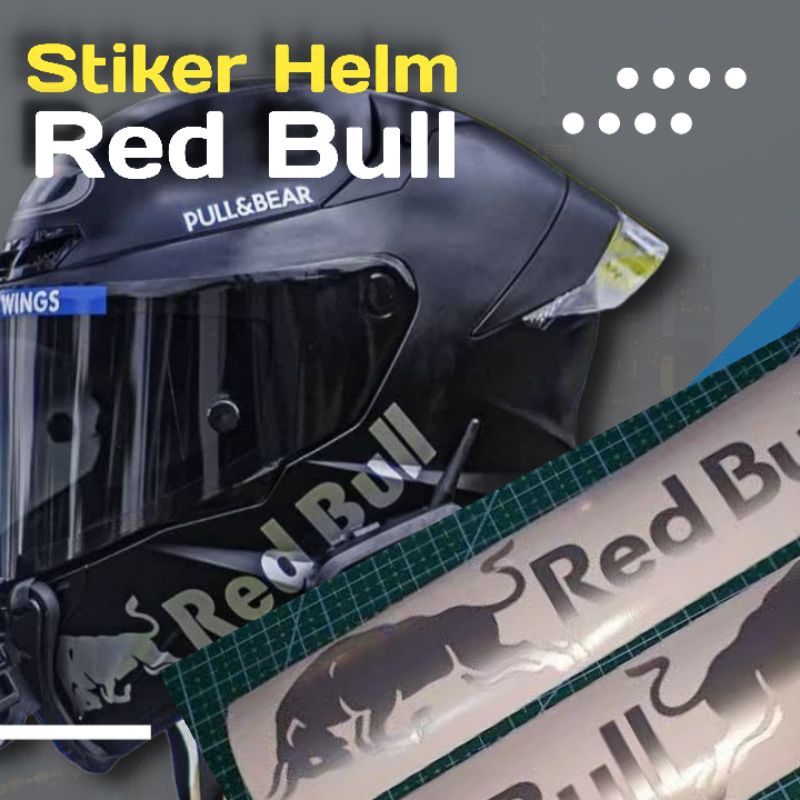stiker Helm Redbull Helmet Rredbulls