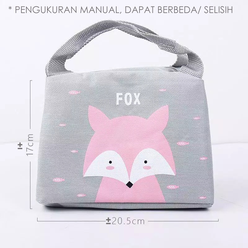 Tas Bekal Lunch Bag Cooler KARAKTER KARTUN Tempat Penyimpanan Bekal Murah - LPM Shop