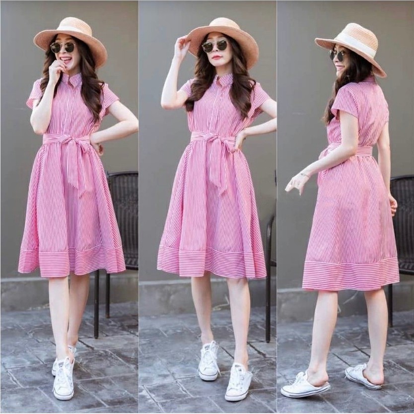 FWG - DRESS SALUR / DRESS MD SALUR MAURA / DRESS KOREA / DRESS WANITA / DRES