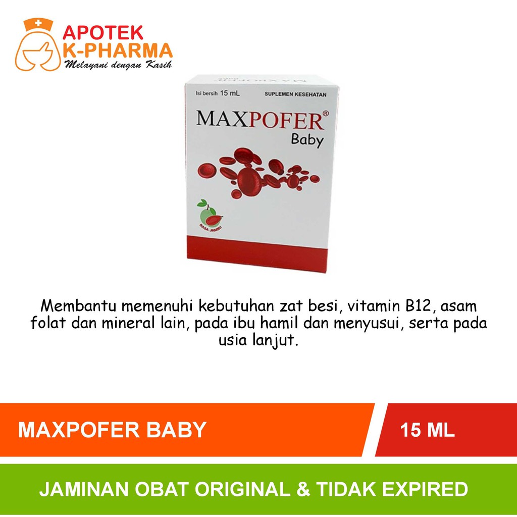 Maxpofer Baby Drop Isi 15ml Obat Original Simex