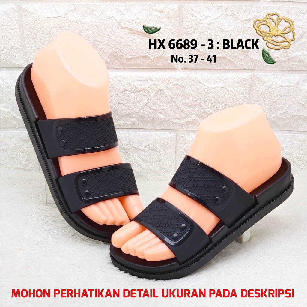 ✨ COD ✔️ SANDAL WANITA BALANCE 6689 3 SANDAL WEDGES BAN 2 MOTIF ANYAM GARIS LIST MENGKILAT TEBAL NYAMAN AWET SOL ANTI SLIP