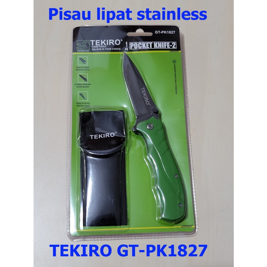 TEKIRO GT-PK1827 POCKET KNIFE-2 PISAU LIPAT TEKIRO PISAU SERBAGUNA