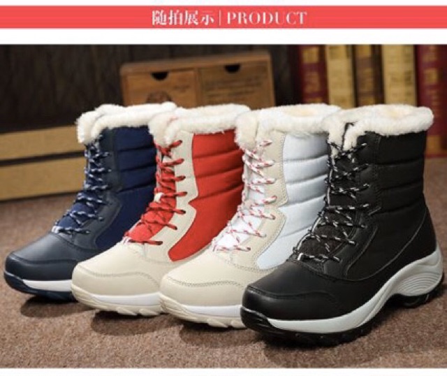 IMPORT Boots Ankle Waterproof Anti air salju Sepatu Boots Winter Import Bulu Parka Ankle