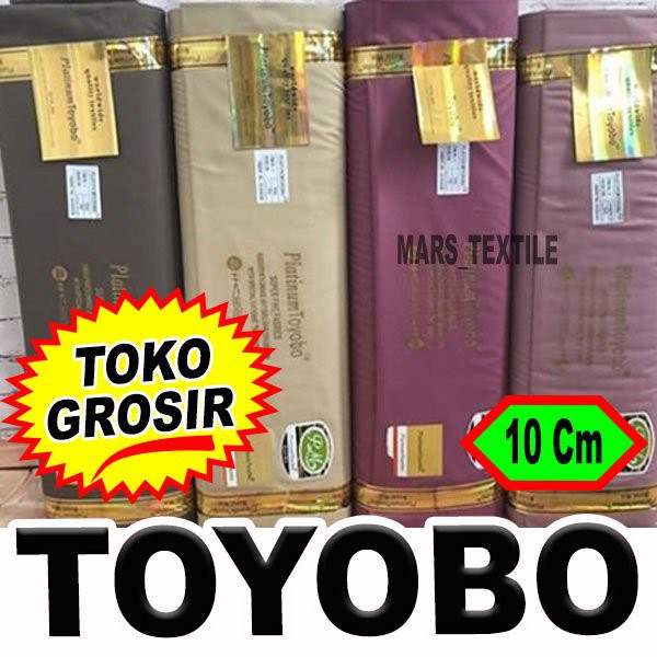 TOKO GROSIR - Kain Bahan Toyobo Deluxe Original Fodu Platinum Royal Mix Harga Grosir - 10 Cm terbaik