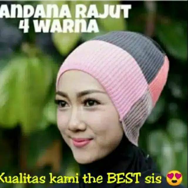 Godiva96 - BANDANA RAJUT 4 WARNA / CIPUT 4 in 1 / INNER JILBAB MEDAN