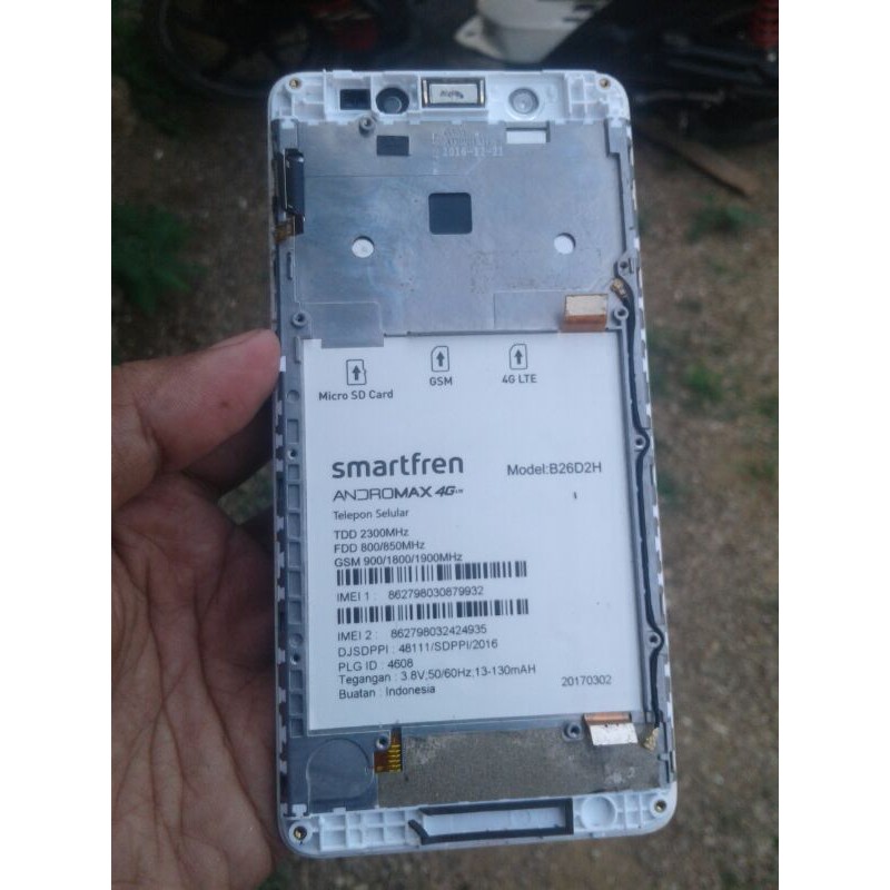 ANDROMAX L FRAME TEMPAT LCD