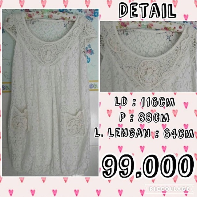 Dress big size putih