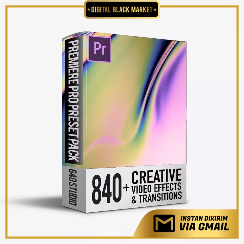 640Studio - 840 Transitions Video Editing Pack - Premiere Pro Project Files