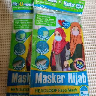 READY MASKER HIJAB INDOMARET  3 PLY ISI 5 PCS Shopee 