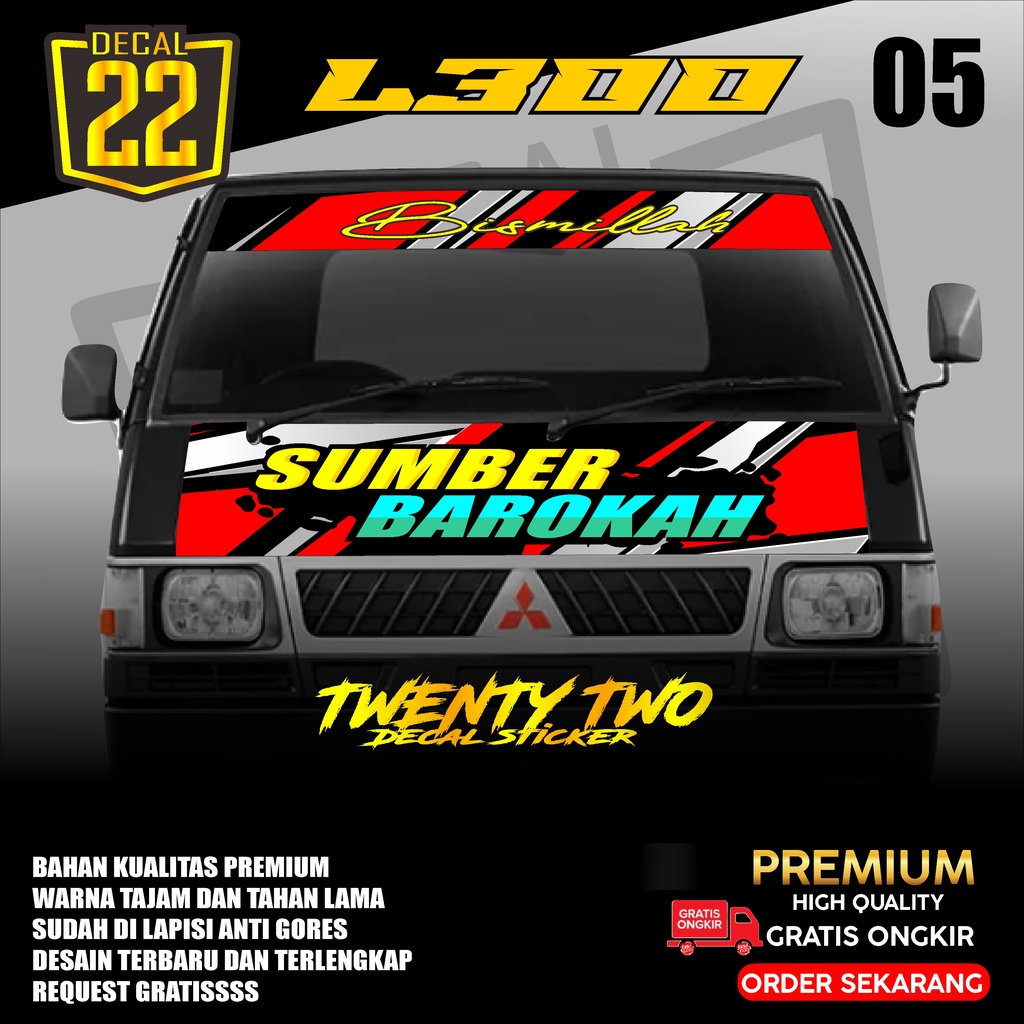 STIKER DECAL KABIN DEPAN L300 ,DECAL STIKER L300 KODE 05 Podo