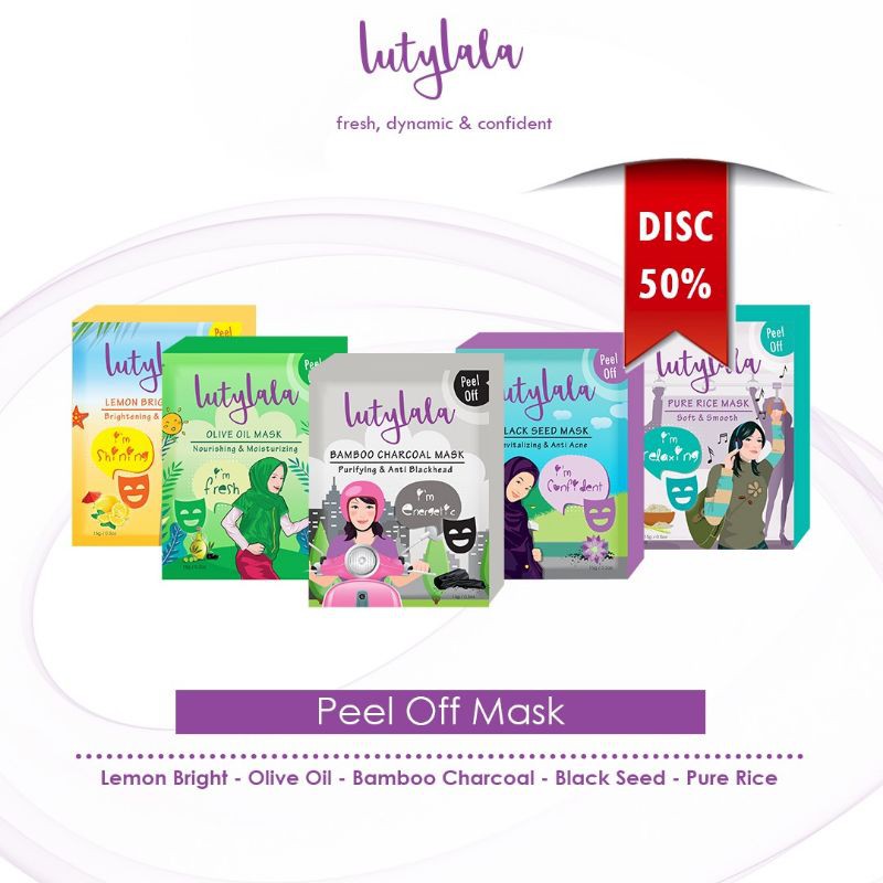 Masker Wajah - Masker Peel Off - Masker Lutylala - Promo Paket Reseller