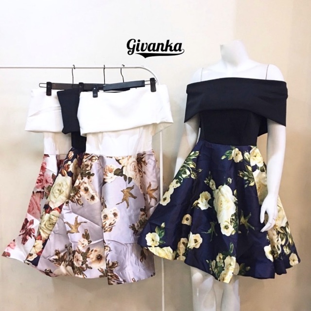 Flare Skirt Flare Dress Party dress Dress import dress scuba dress bangkok dress pesta gaun pesta