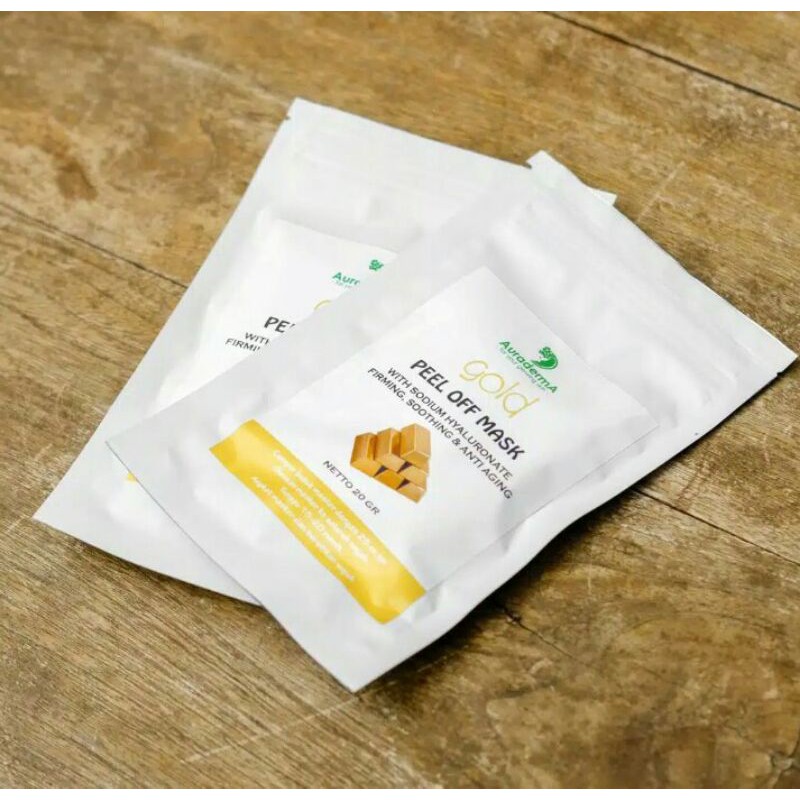 gold masker auraderma /masker gold /peel off mask / masker wajah