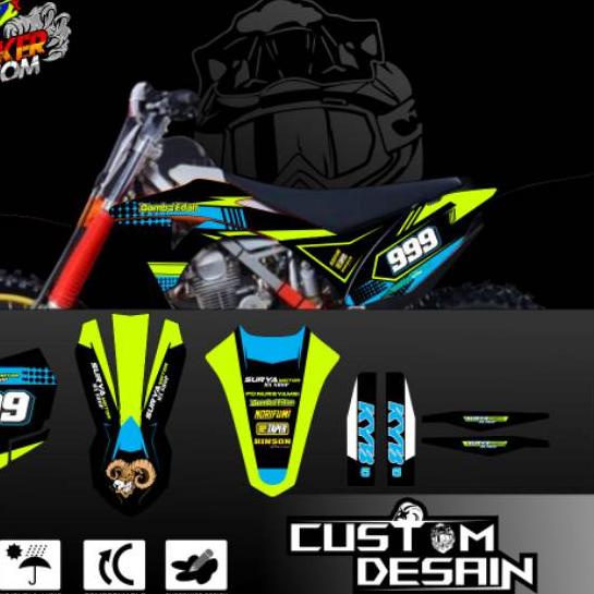 

J23$QU Tren .DECAL STIKER GORDON TOSKA STABILO KLX GORDON STABILO...!