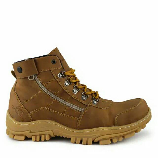 sepatu boot pria crocodile morisey safety boots sleting work hiking touring original
