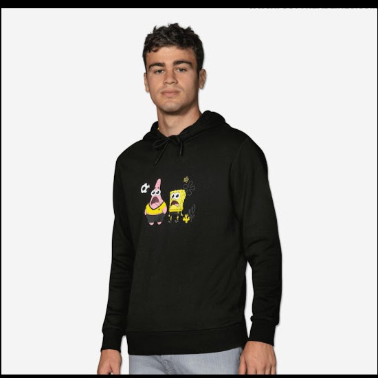 JAKET HOODIE SWEATER DISTRO SPONGEBOB DORTMUND POLOS CUSTOM INDONESIA BEST PRODUK