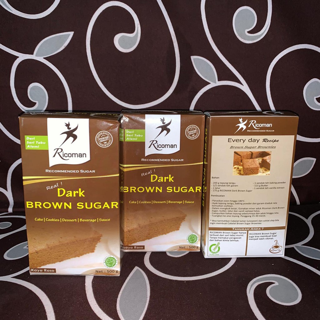 

Dark Brown Sugar Ricoman 500gr