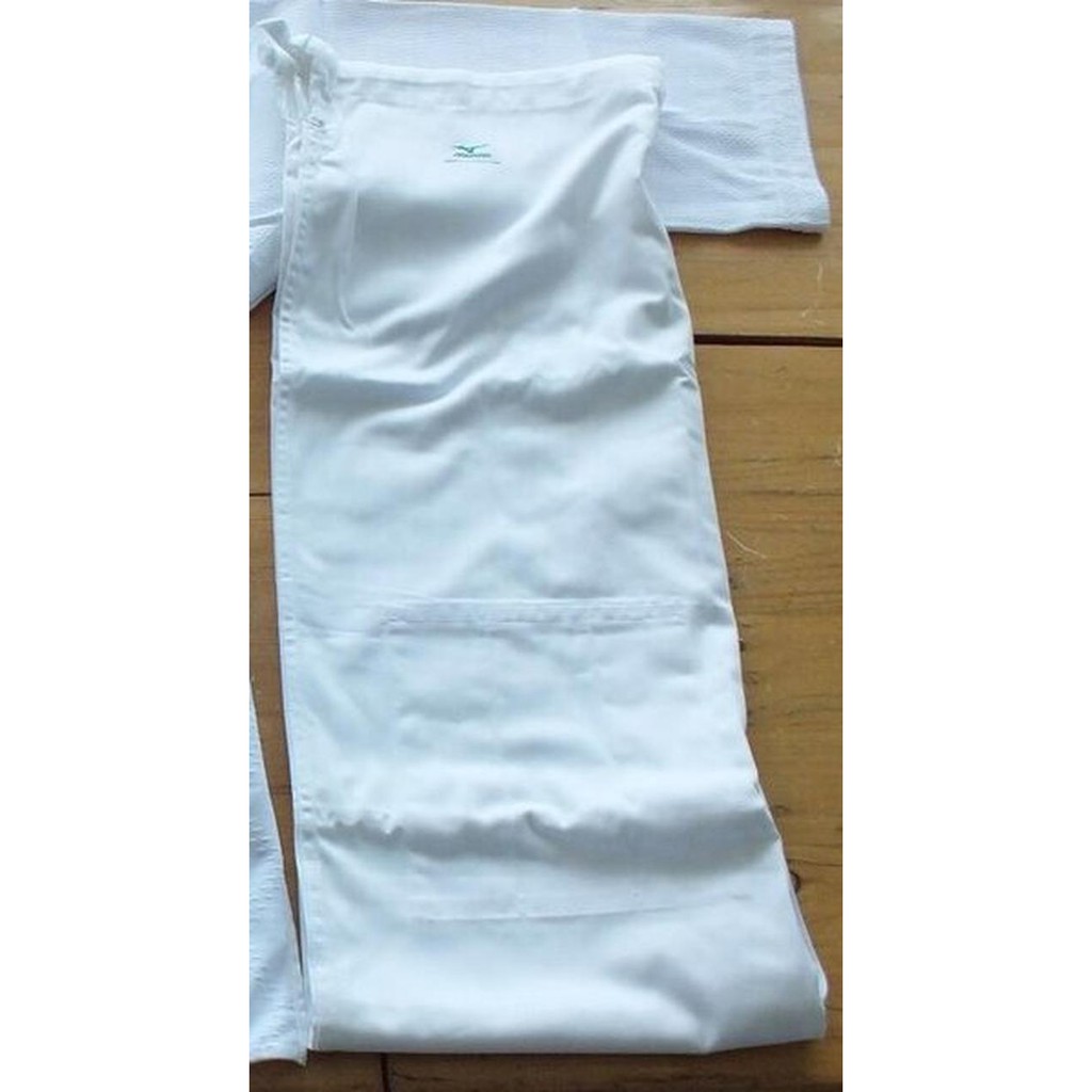 Celana Judo Set Mizuno Single Weave White Aiko 22JG5A9001