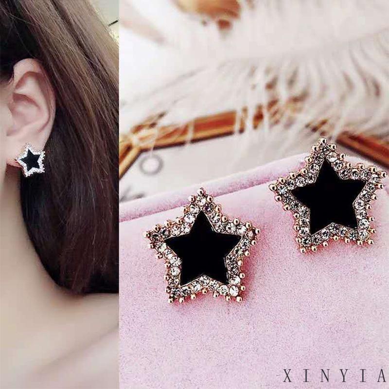 Anting Klip Tanpa Lubang Telinga Desain Daun Clover Bahan 925 Silver Needle