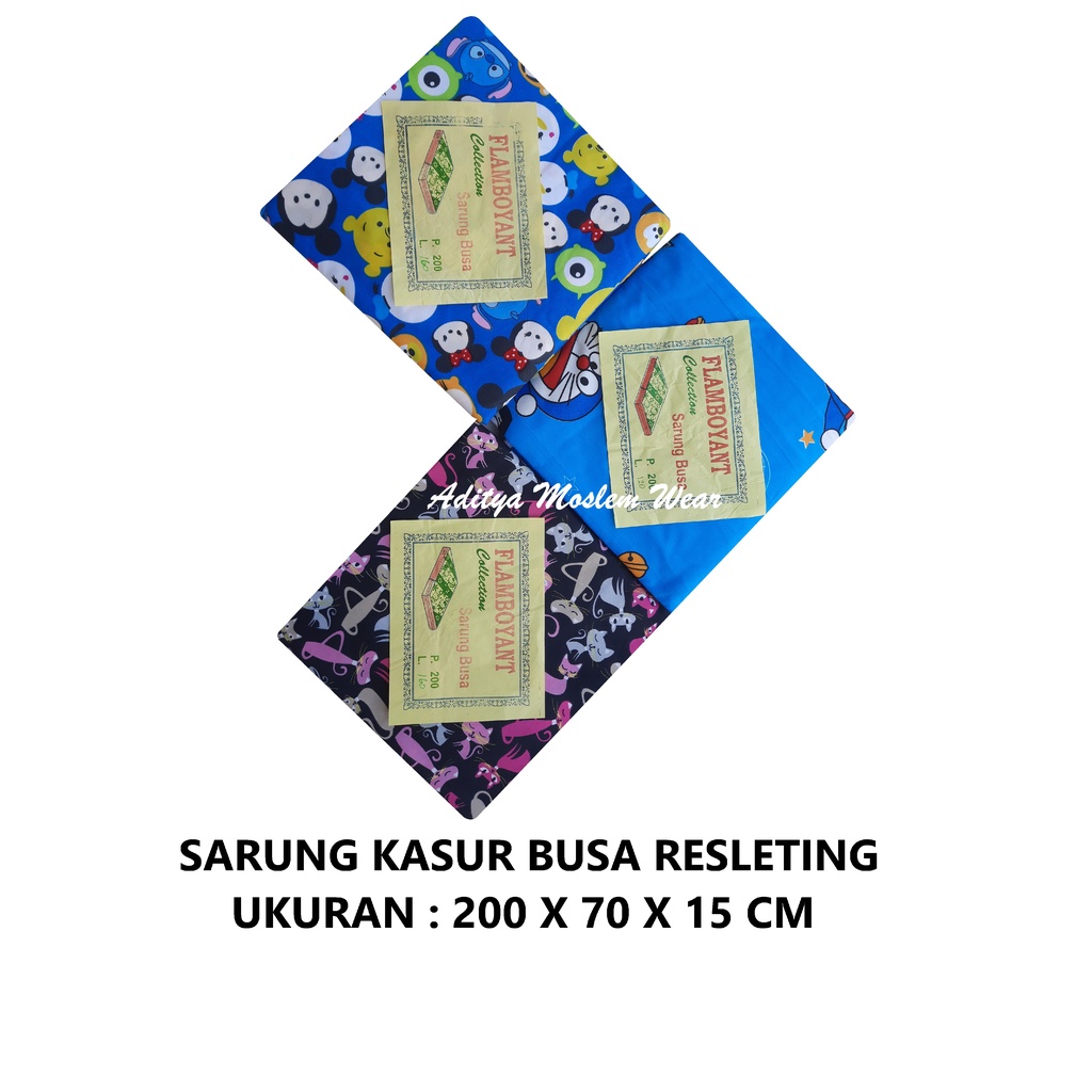 SARUNG URUNG KASUR BUSA RESLETING MOTIF KARAKTER UKURAN 200X70X15 CM