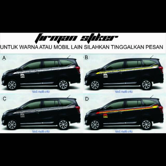 Stiker Mobil Sigra Calya Shopee Indonesia