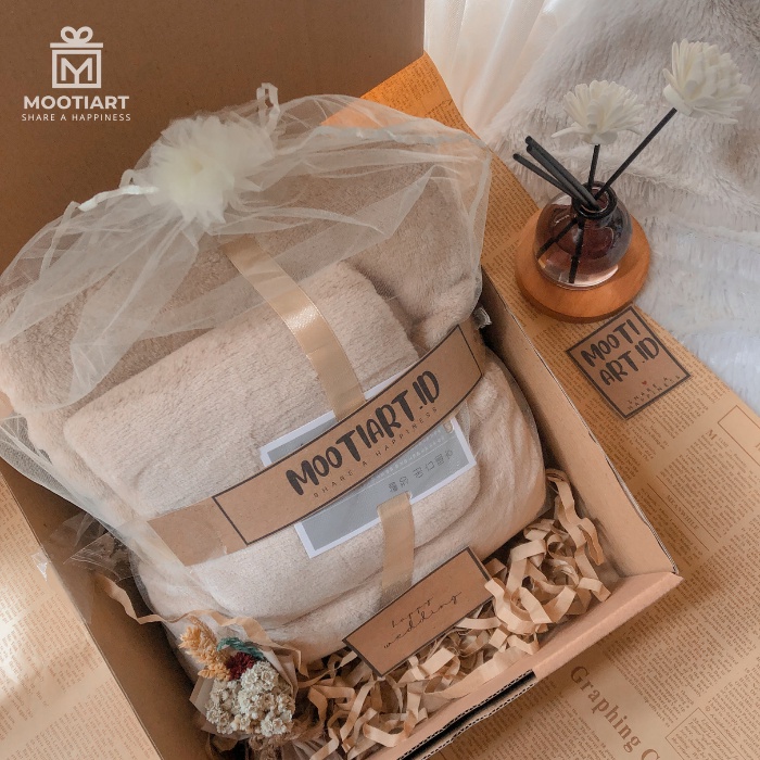 [Mootiart.Id] Hampers Handuk Couple Set - Hampers Ramadhan Hampers Lebaran - Hampers Handuk Hampers