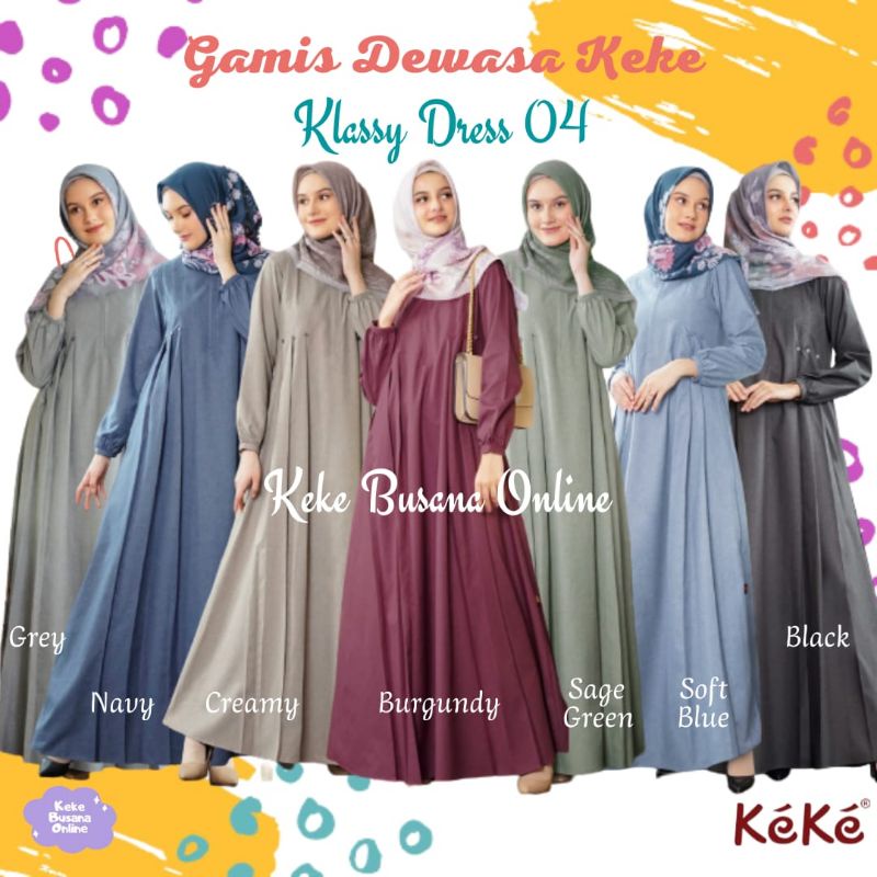 Gamis Dewasa Keke ~ Klassy Dress 04 ~