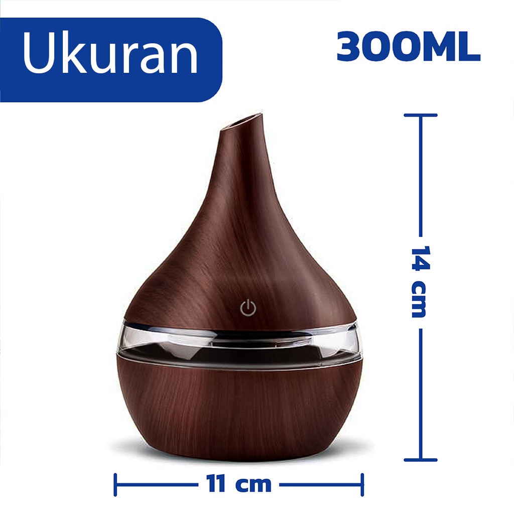 Humidifier diffuser aromaterapi Air Purifier Drop 300ML || Pengharum Ruangan &amp; Aromaterapi