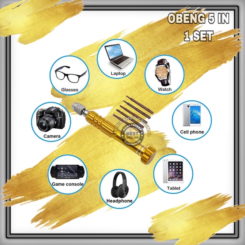 OBENG FULLSET 5 ITEM ORIGINAL BARU