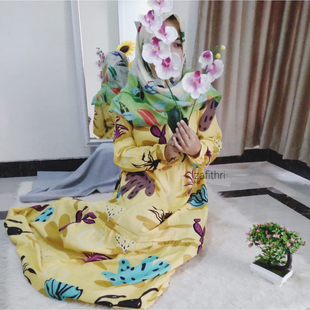 Homey Dress Jumbo Etnik Kaktus Rayon