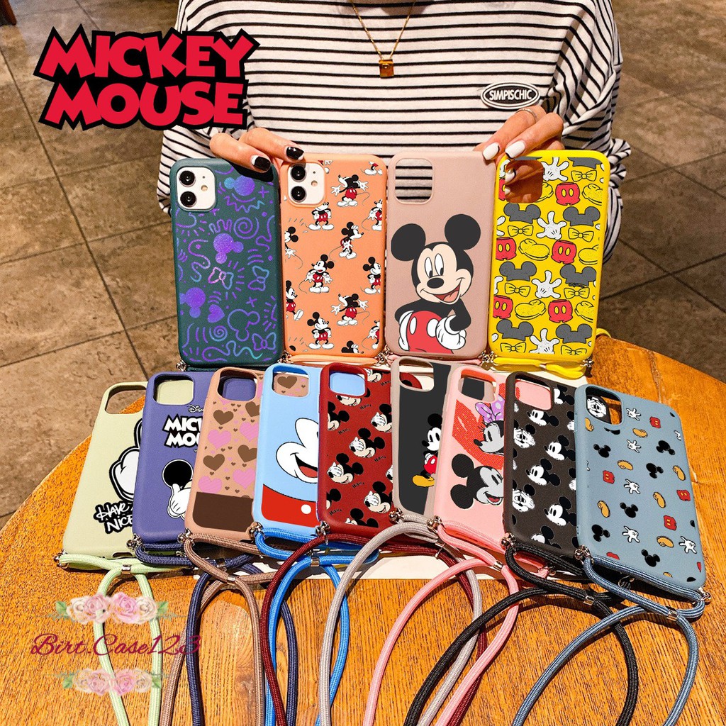 Softcase Slingcase Tali Lanyard Candy MICKEY MOUSE Xiaomi Pocophone X3 M3 BC3471