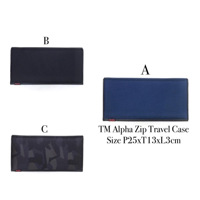 TUMI Alpha Zip Travel Case Wallet long wallet dompet panjang original asli authentic