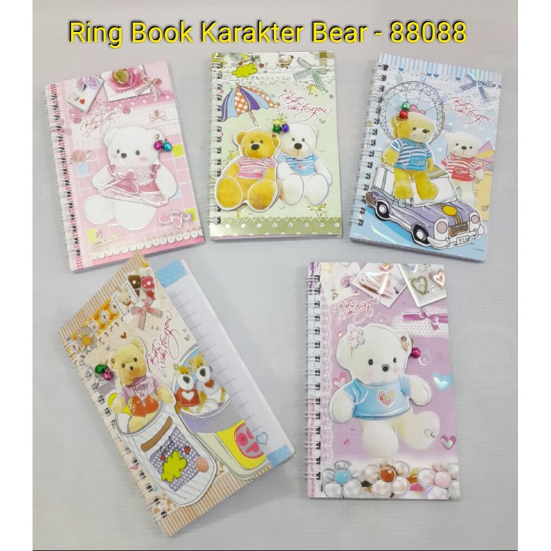 Ring book / Buku tulis spiral/Agenda/Memo Fancy 88088 Notebook