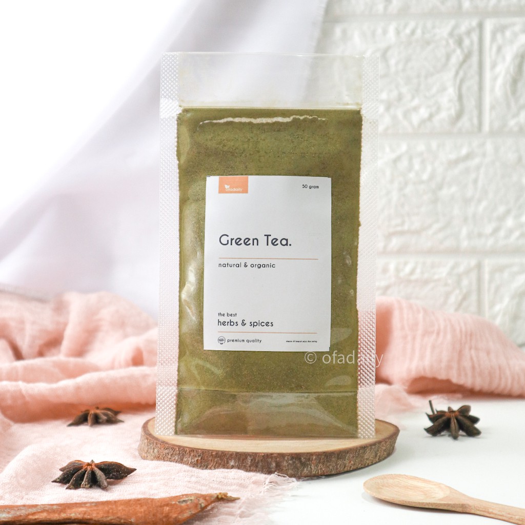 

Green Tea bukan matcha powder Rempah teh hijau JSR Herbal harga hemat superfood- ofadaily