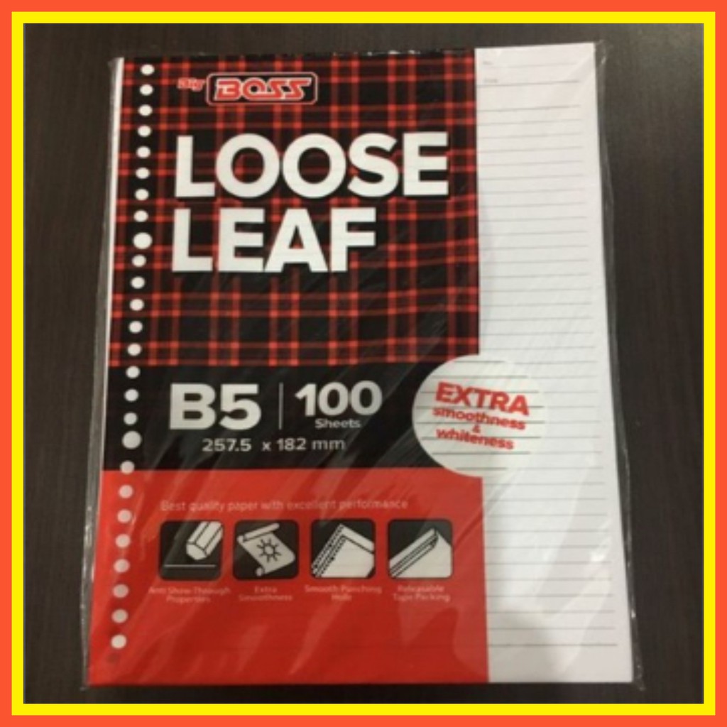 

LOOSE LEAF / ISI BINDER B5 ISI 100