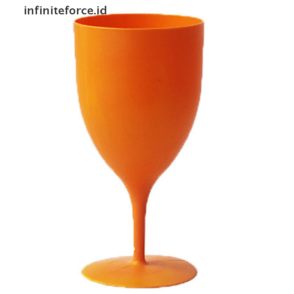 (Infiniteforce.Id) 6pcs / Set Gelas Champagne / Wine Bahan Plastik Kualitas Tinggi