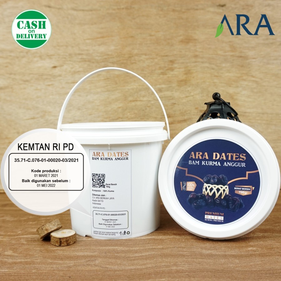 KURMA BAM ARA DATES EMBER 700 GRAM PREMIUM KEMTAN