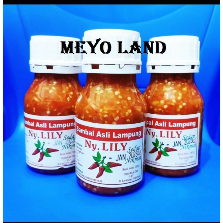 

Sambal Bawang Ny Lily Asli Lampung Kemasan Botol Plastik PEDAS ENAK Sambel Ny. Lily