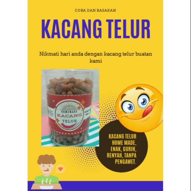 

Cemilan Kacang Telur Home Made