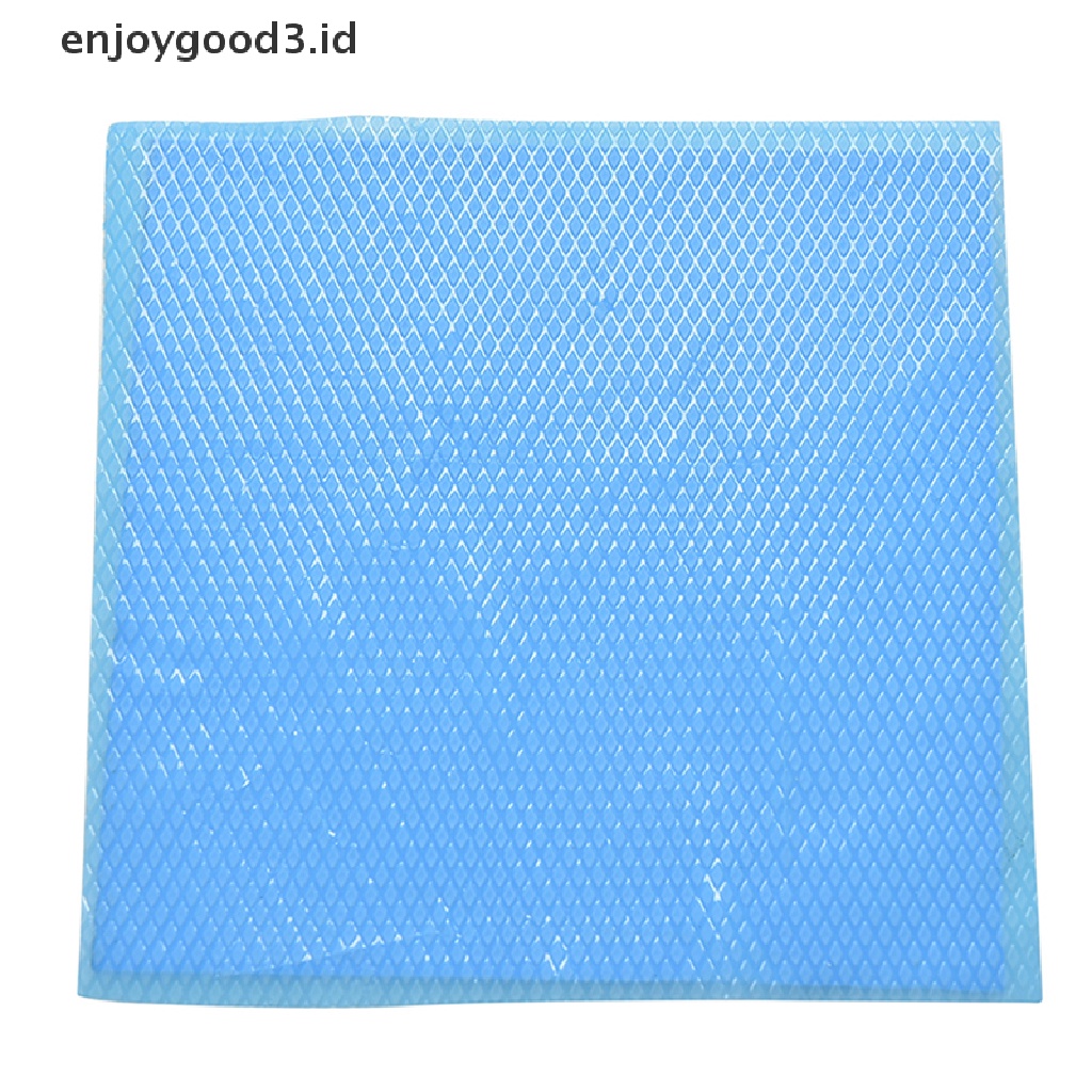 Pad Silikon Konduktif Termal Pendingin Heatsink Warna Biru Ukuran 100mm X 100mm X 1mm