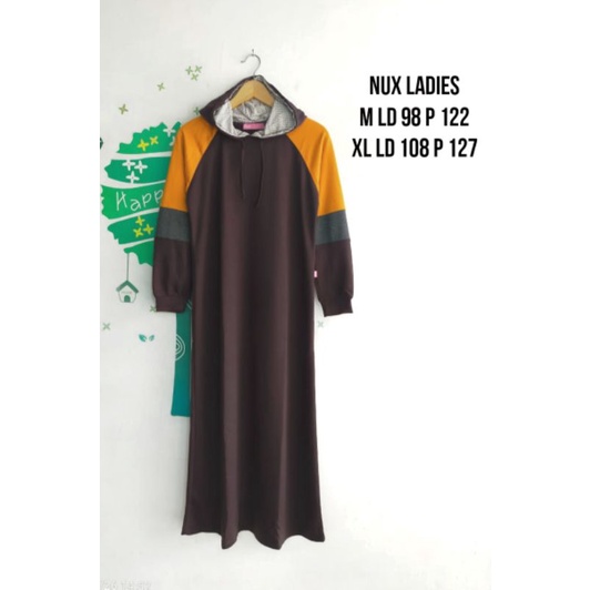 Gamis Kaos Hoodie NUX Ladies