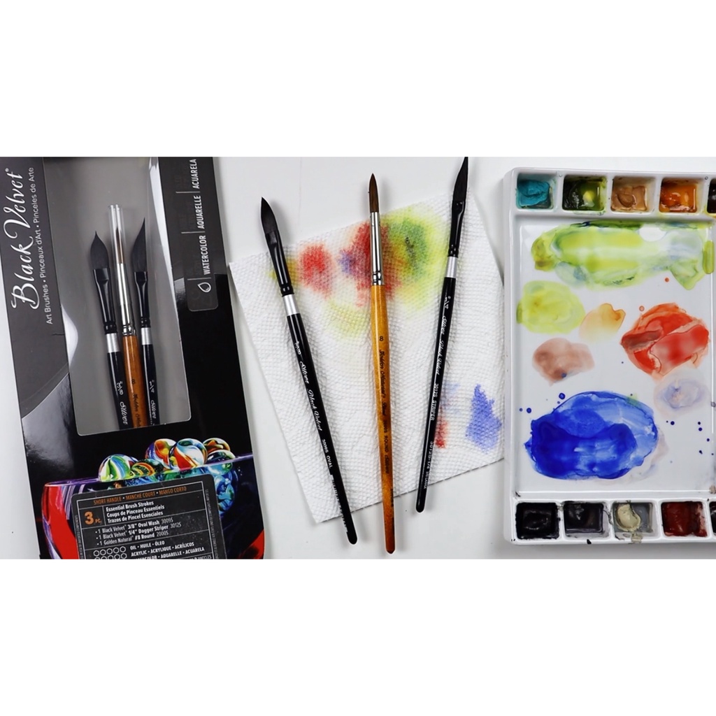 Silver Brush - 3pc Essential Brush Stroke Set WC-3206S