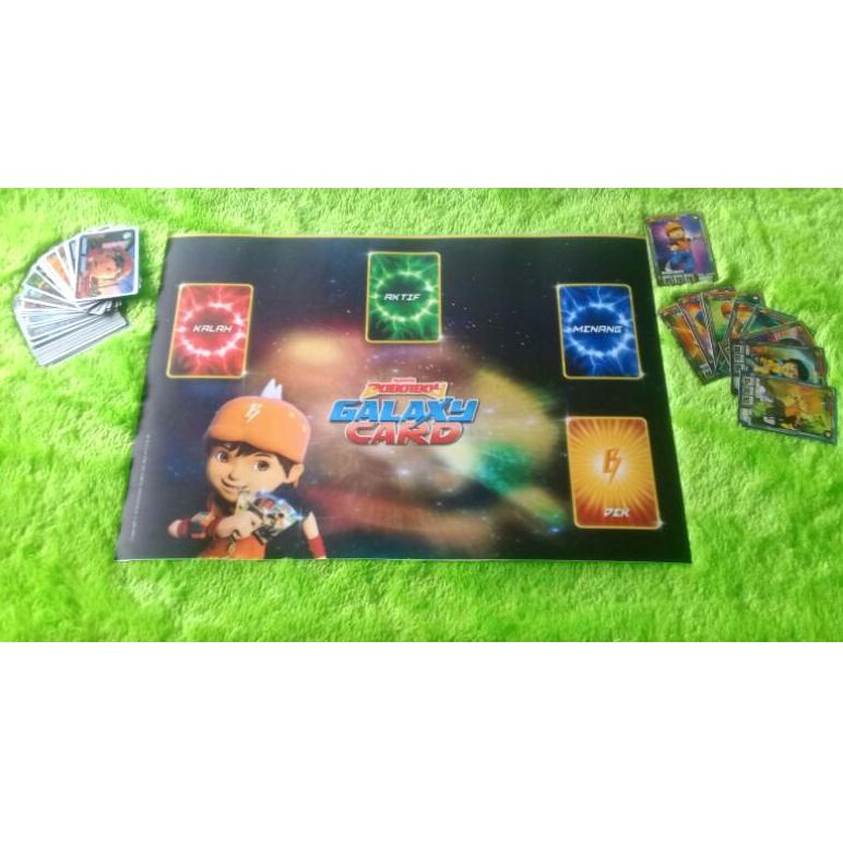 [KODE AHQLK] Dek Arena Bertarung Boboiboy Galaxy Card Waterproof Anti Pudar + ALBUM