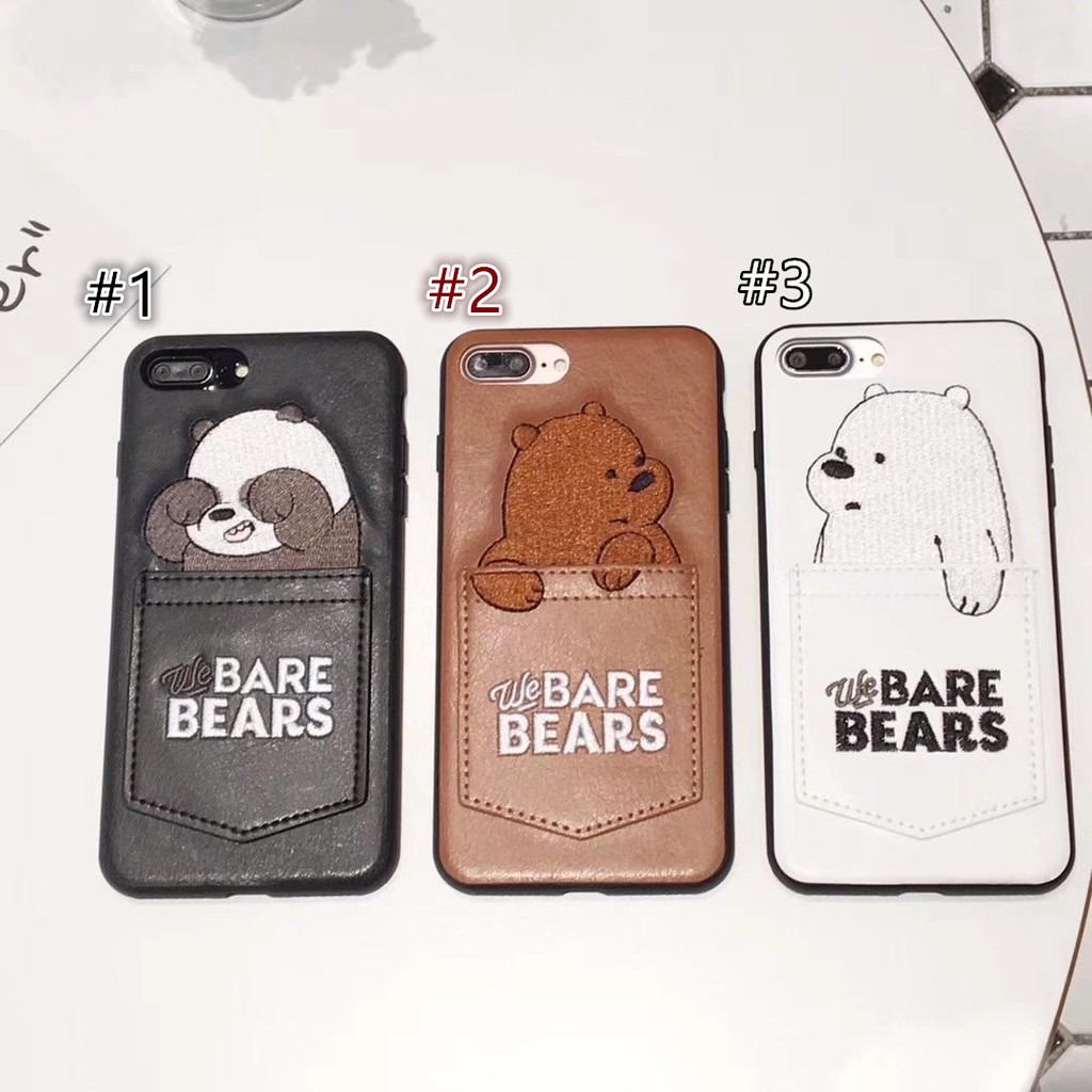 Case Motif Panda Beruang Putih Untuk iPhone 11 pro MAX XS MAX XR 6s 6Plus i7 i8 7plus X