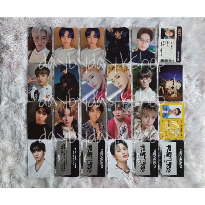 [BACA DESKRIPSI] Photocard Taeyong, Mark, Jaehyun, Yuta, Johnny, Chenle, Yangyang, Kihno Neozone Wel