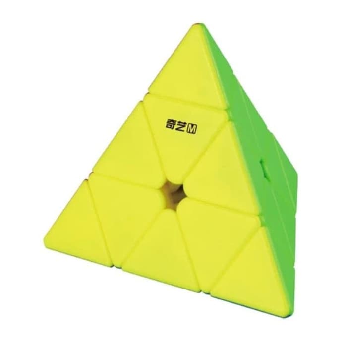 SIAP KIRIM Rubik Pyraminx Qiyi Pyraminx Ms M Stickerless Qi Yi Piramida Magnetic LIMITED