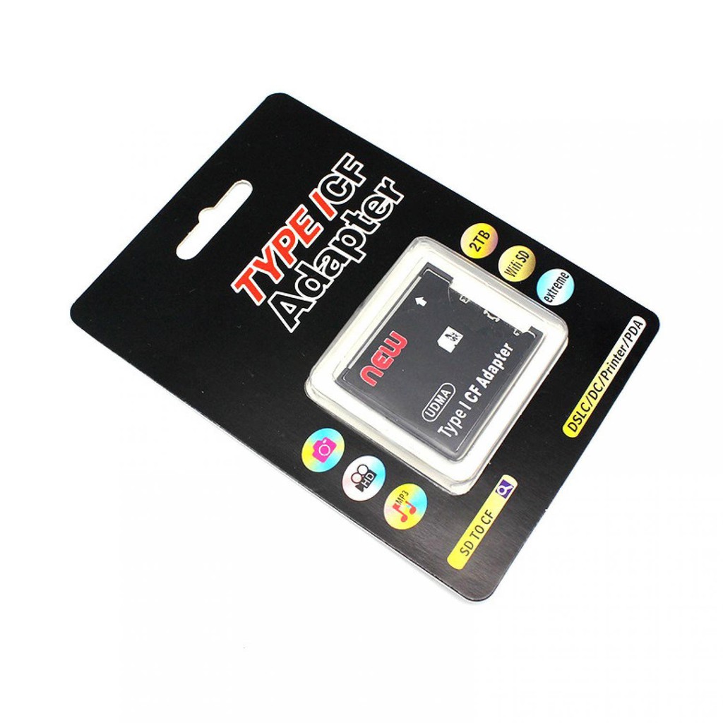 TG-CR007 SDHC to Compact Flash CF Type I Card Reader Adapter